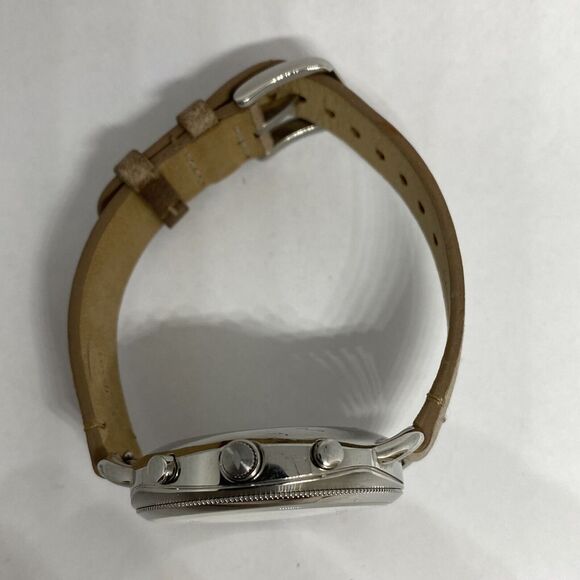 Fossil FTW1200 Women's Sand Leather Silver Analog Dial Hybrid Smartwatch CM541 - Picture 8 of 12